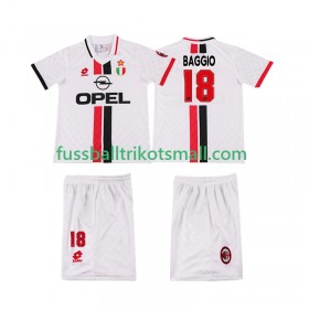 Fußballtrikots AC Mailand BAGGIO 18 Retro Kinder 1996 1997 Kurzarm Auswärts-trikot kaufen